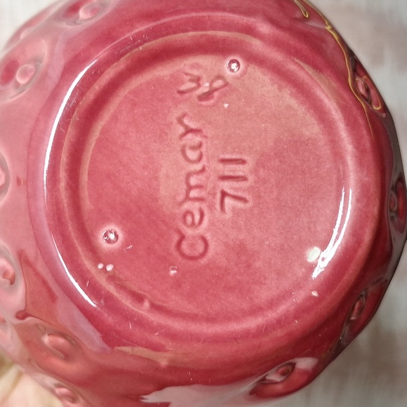 5 piece vintage strawberry design tea/coffee pitcher with sugar and creamer dish - Picture 11 of 15